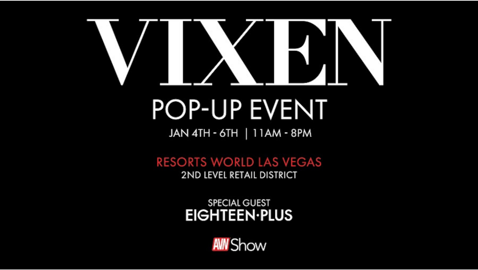 VMG & Eighteen Plus Clothing Host First Pop-Up Event at AVN, CES | AVN