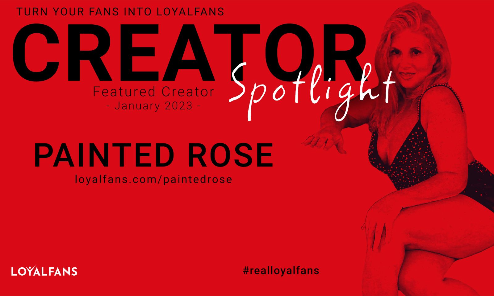 PaintedRose Named LoyalFans' Featured Creator for January 2023