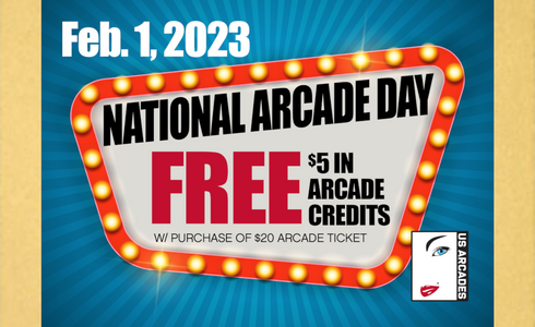 US Arcades Declares 2nd Annual 'National Arcade Day' on Feb. 1
