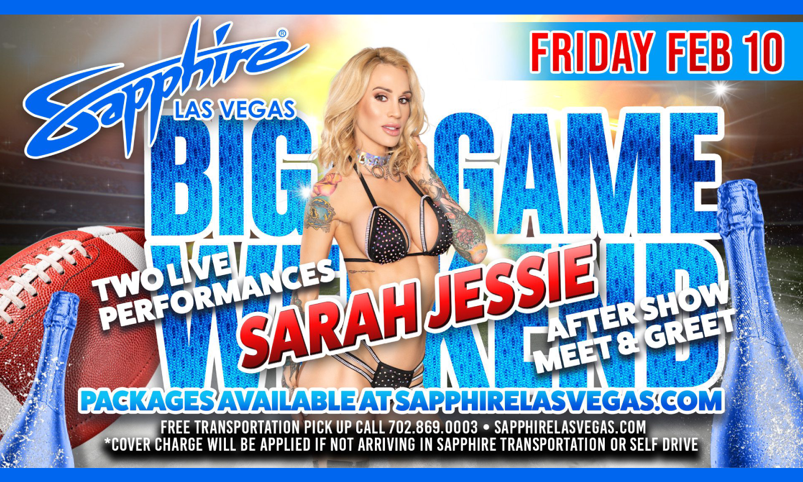 Sarah Jessie to Headline at Sapphire Las Vegas Friday Night