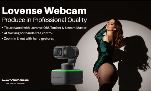 Lovense Launches 4K AI Tip-Activated Webcam
