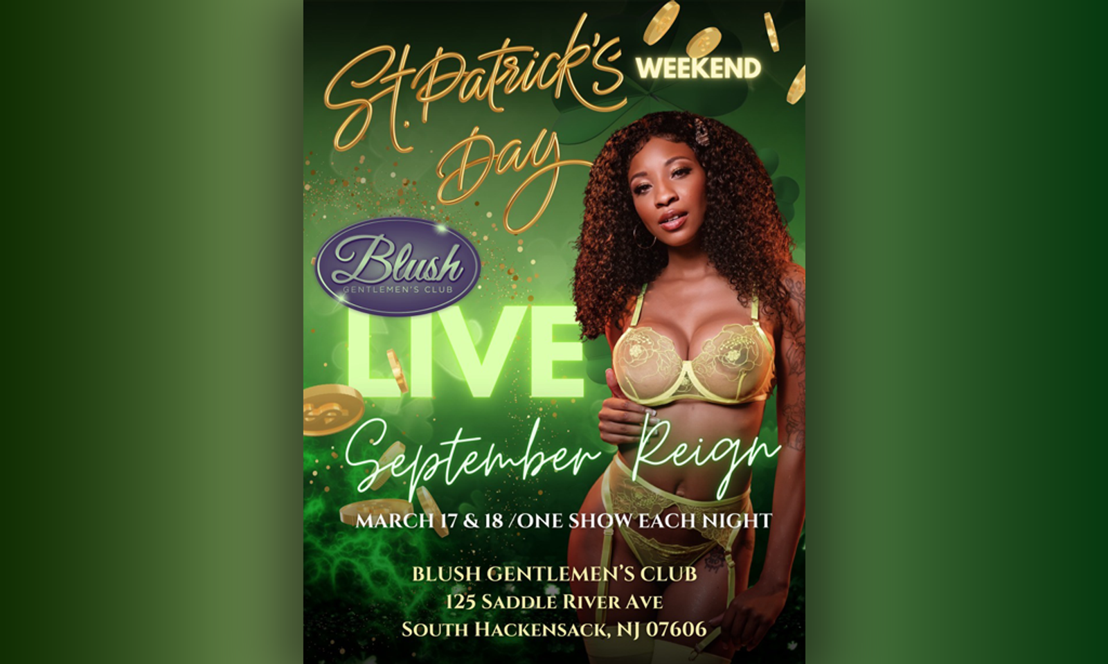 September Reign to Feature Dance at Blush in New Jersey