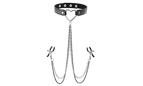 Amor Collar With Nipple Clamps