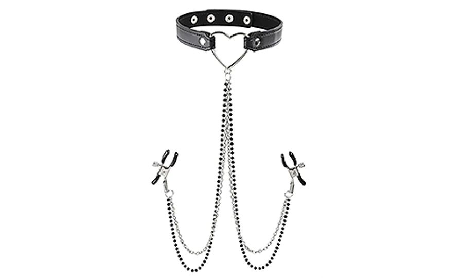 Amor Collar With Nipple Clamps