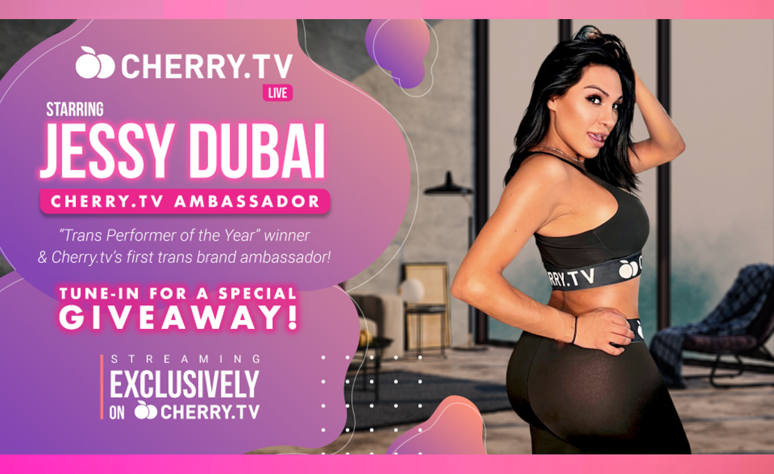 Watching A Movies Porn Jessy Dubai - Jessy Dubai Announces 'Pop Up' Giveaway Show on Cherry.tv | AVN
