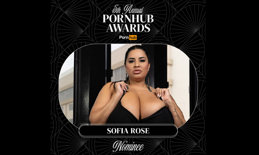 Sofia Rose Double Nominated for 2023 Pornhub Awards