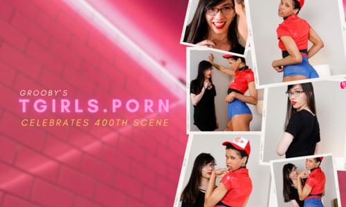Grooby's TGirls.Porn Celebrates 400th Scene