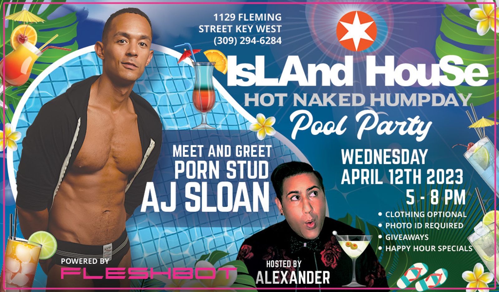 Fleshbot to Host Pool Party Event in Key West, Florida