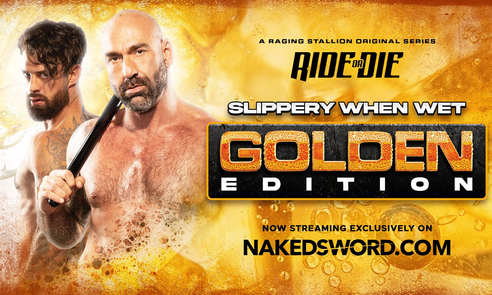 NakedSword Drops Extreme 'Golden Edition' of 'Ride or Die' Scene