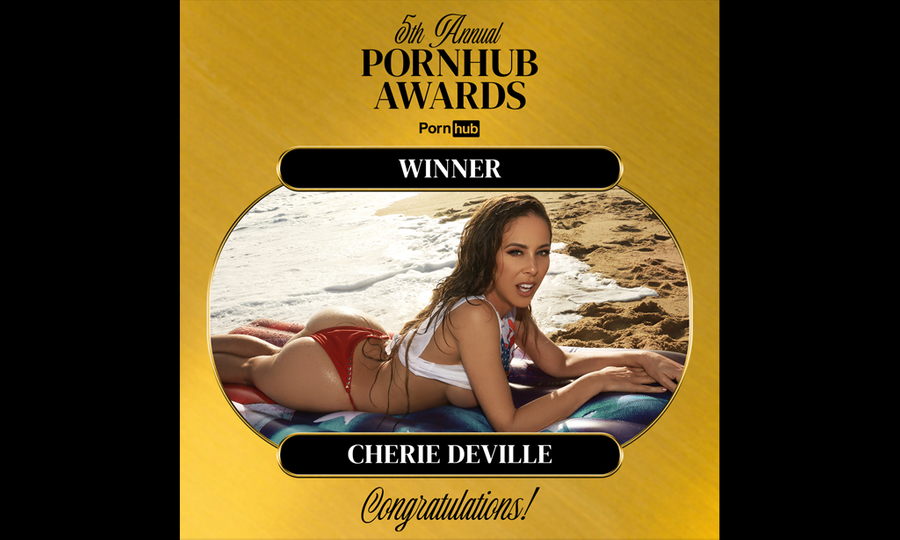Cherie Deville Wins Pornhub Awards' Top MILF Performer
