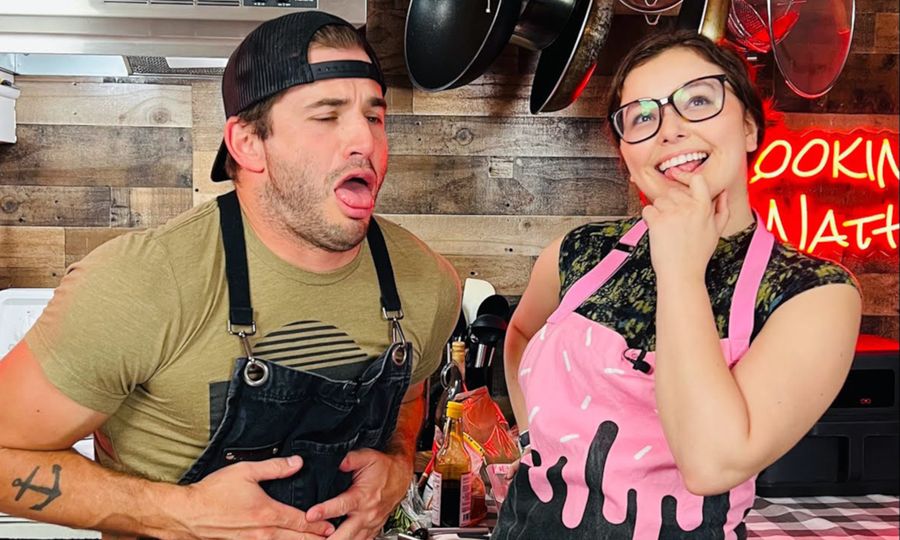 Leana Lovings Visits ‘Cooking With Nathan,’ Headlines for Hard X