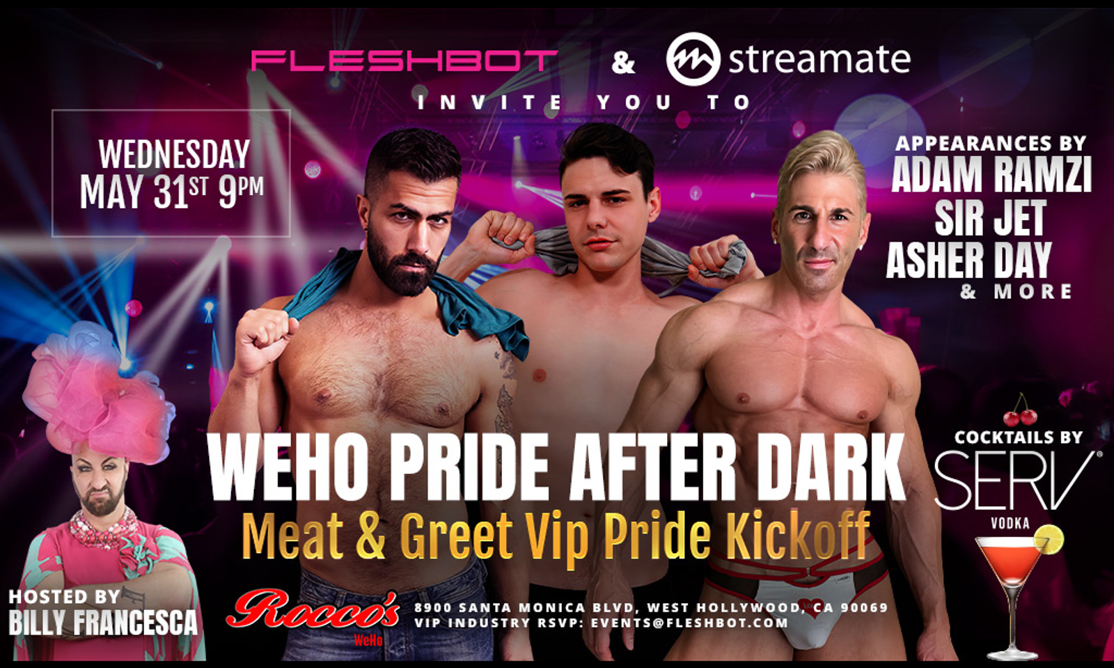 Fleshbot and Streamate to Kick Off Weho Pride After Dark