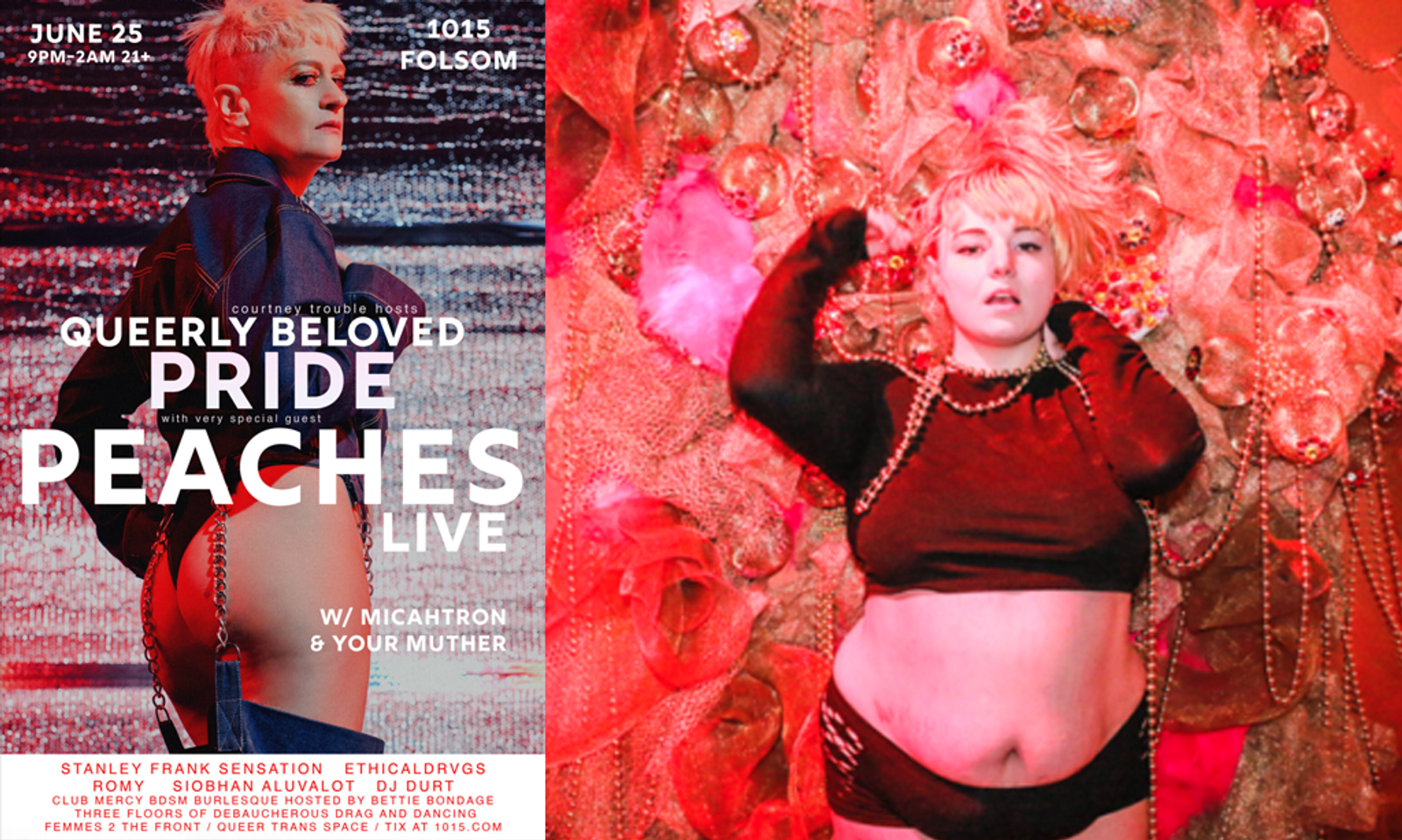 Courtney Trouble Hosts Queerly Beloved Pride Featuring Peaches