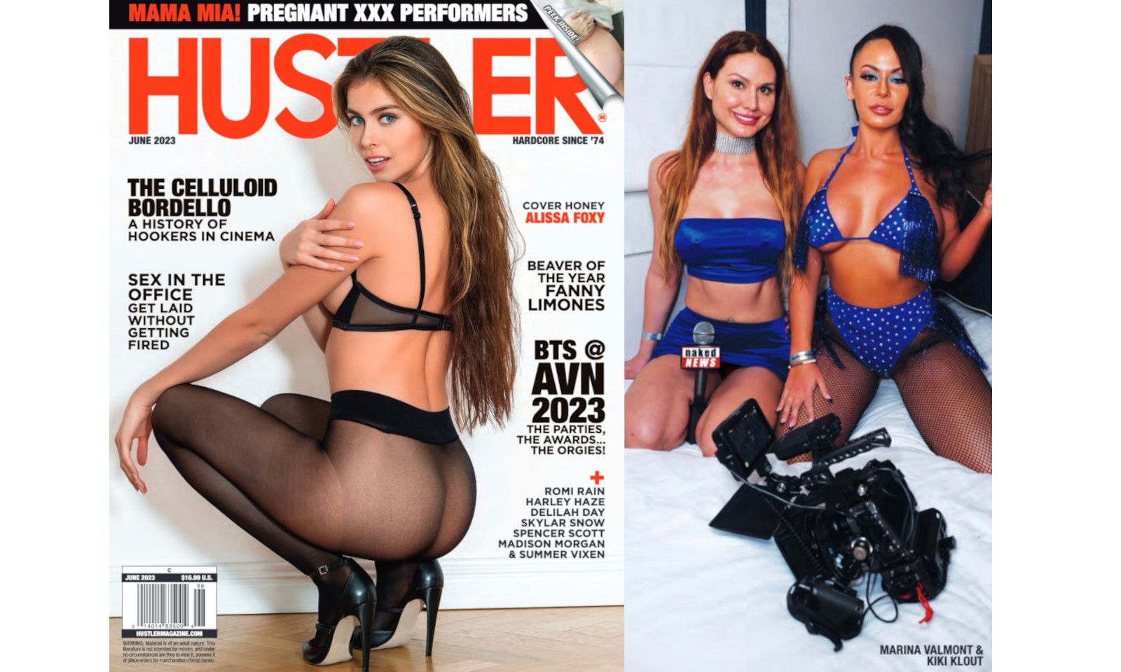Marina Valmont Featured in June Issue of Hustler Magazine 