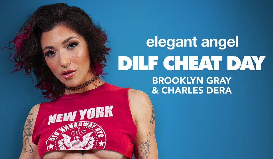 Brooklyn Gray Serves Up a 'DILF Cheat Day' for Elegant Angel