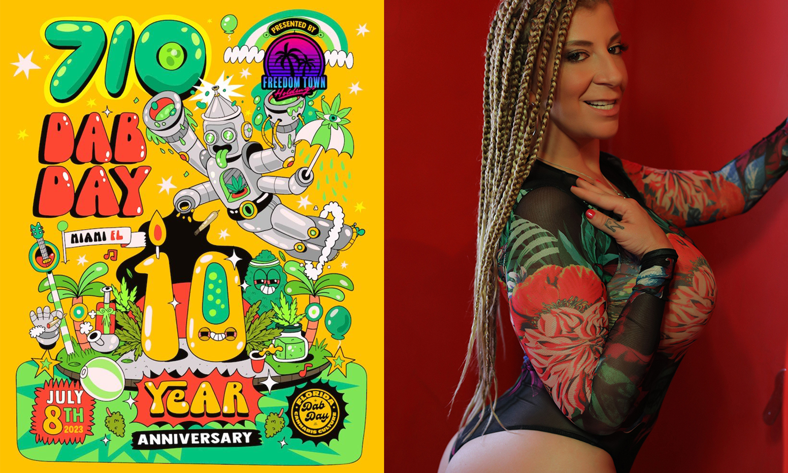 Sara Jay to Appear at 10th Anniversary 710 Dab Day in Miami Sat.