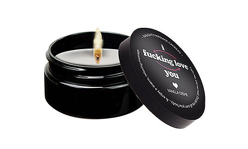 I Fucking Love You Naughty Mini Massage Candle