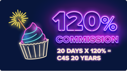 Clips4Sale to Begin 20 Days at 120% Creator Commissions