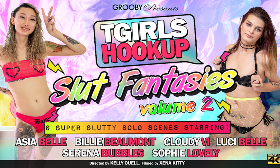 Grooby Releases 'TGirls Hookup: Slut Fantasies 2'