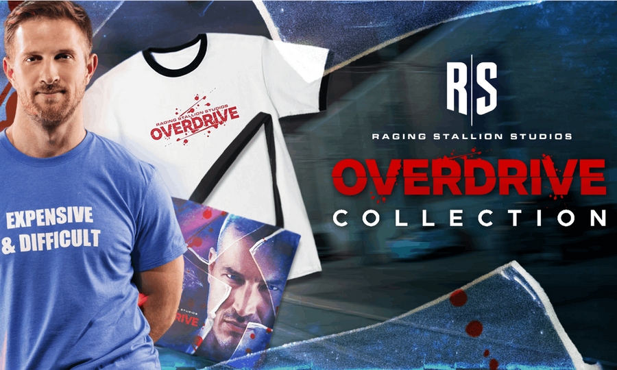 Raging Stallion Unveils Merchandise for Thriller 'Overdrive'