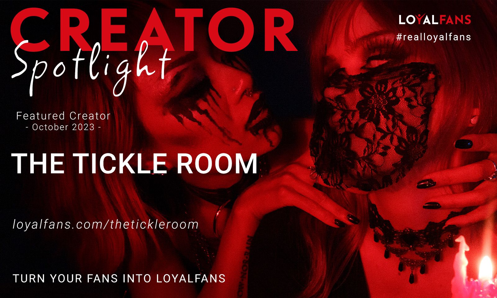 LoyalFans Announces The Tickle Room as October Featured Creator | AVN