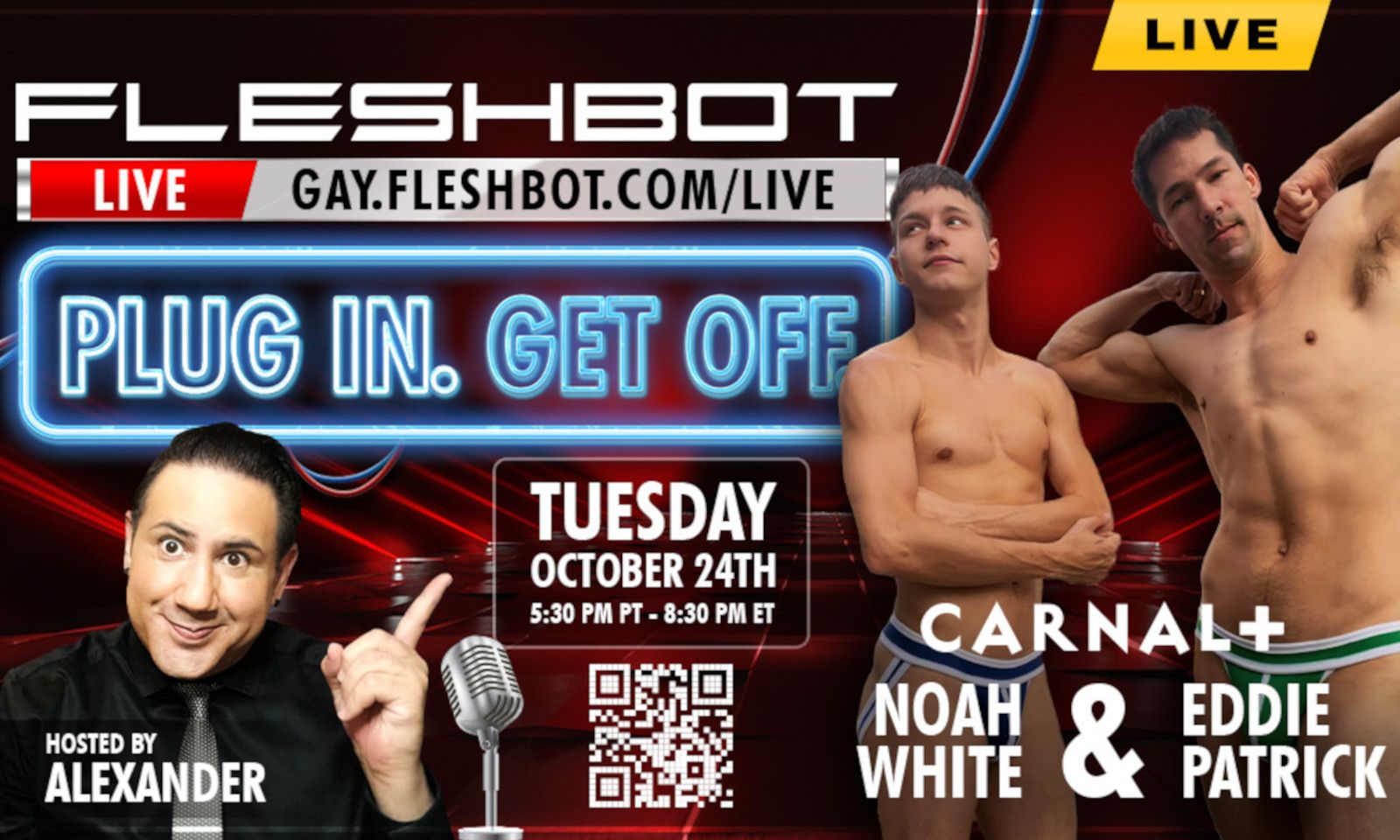 Noah White, Eddie Patrick to Guest on 'Fleshbot Live'