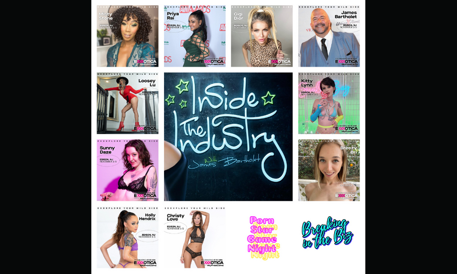 'Inside The Industry' Unveils Stars Going to Exxxotica New Jersey