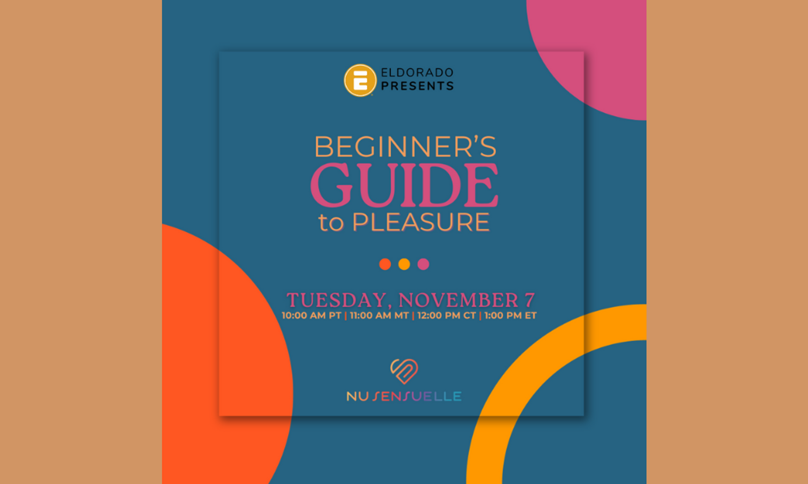 Eldorado Presents: Beginner's Guide to Pleasure With Nu Sensuelle