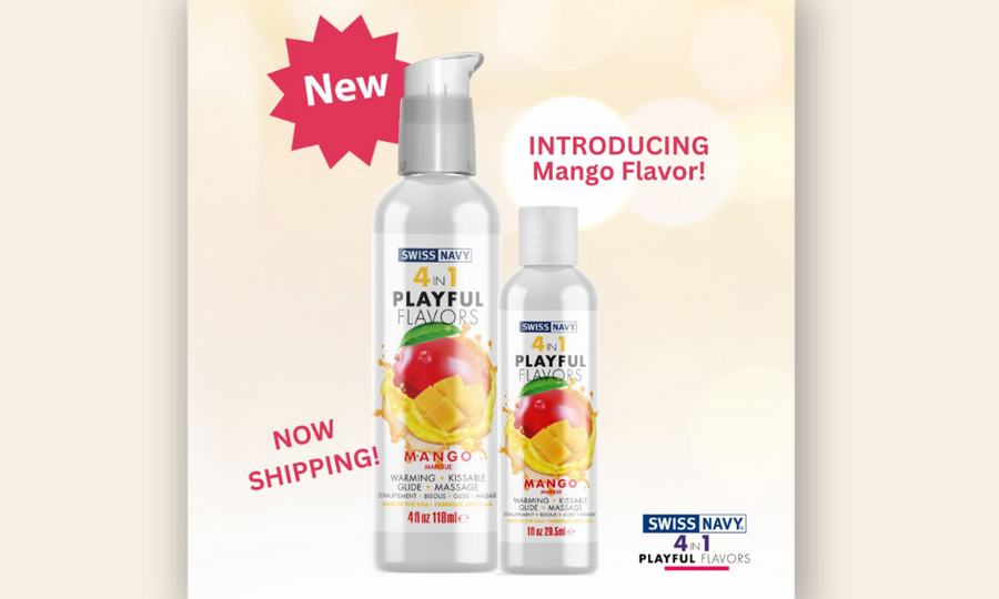 New Swiss Navy Mango 4 in 1 Playful Flavors Now Shipping