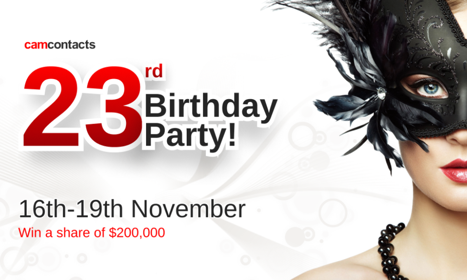 CamContacts Celebrating 23rd Birthday With Prize Giveaway