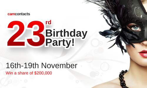 CamContacts Celebrating 23rd Birthday With Prize Giveaway