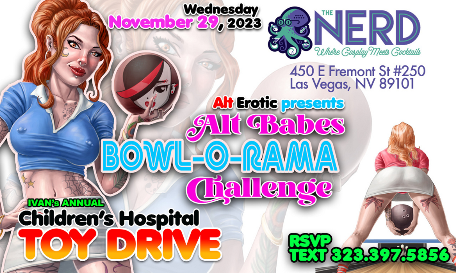 Ivan, Alt Erotic to Hold Bowl-O-Rama Toy Drive