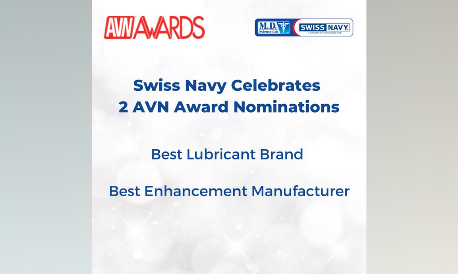 Swiss Navy Celebrates Two AVN Award Nominations
