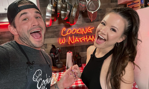 Alison Rey Returns To ‘Cooking With Nathan’