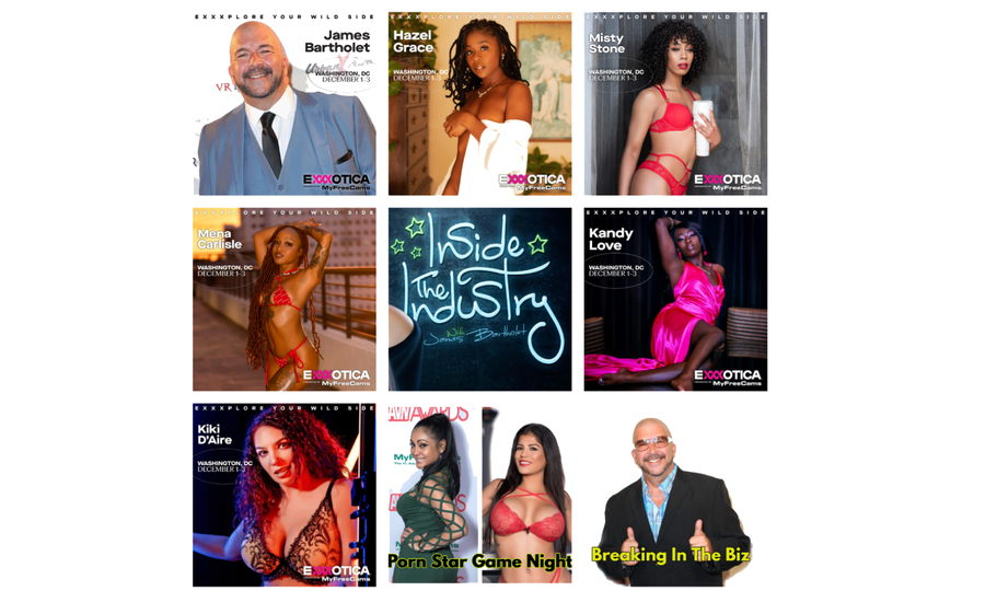 'Inside the Industry' Announces Stars Attending Exxxotica DC