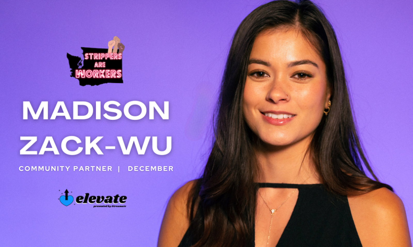 Elevate Announces Madison Zack-Wu As Latest Community Partner