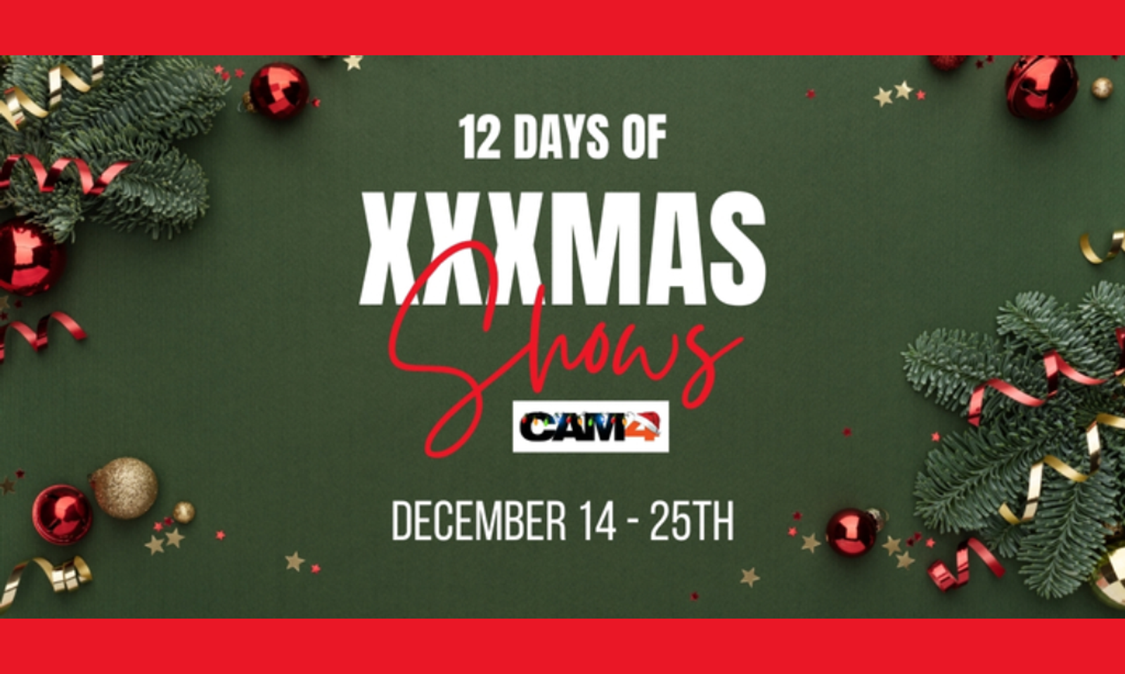 CAM4 and FAN5 Announce '12 Days of XXXmas' Celebration