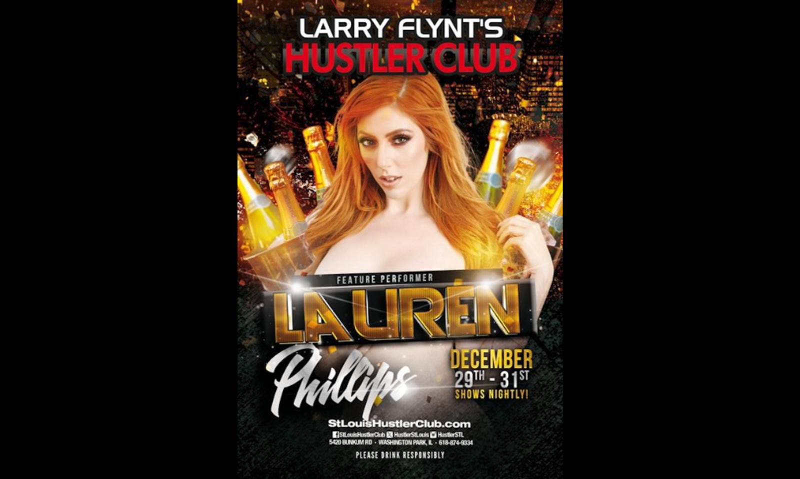 Lauren Phillips Headlines at Larry Flynt’s St. Louis Hustler Club