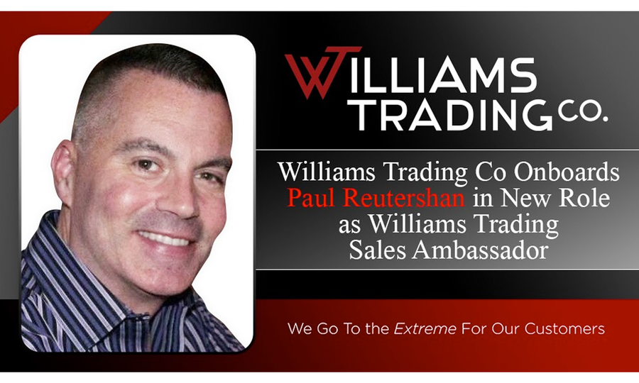 Paul Reutershan Joins Williams Trading as Sales Ambassador