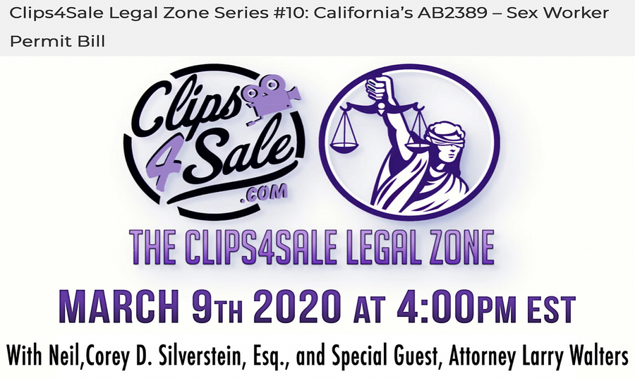 Clips4Sale’s Legal Zone Will Be in Session Monday