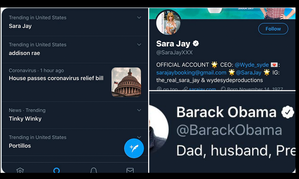 One of Sara Jay's Twitter Followers Is ... Barack Obama???