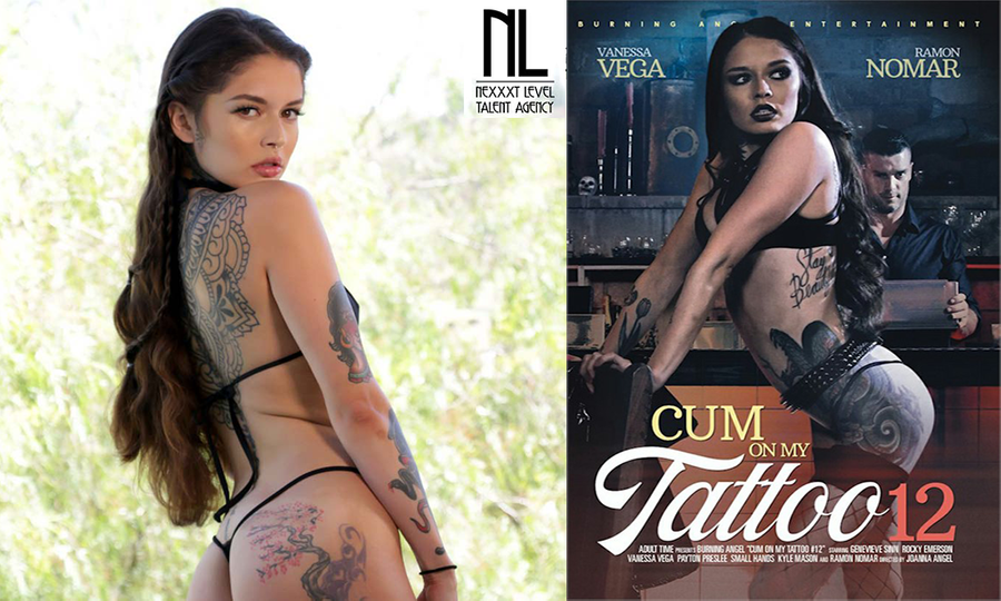 Well-Tatted Vanessa Vega Featured In 'Cum On My Tattoo 12'
