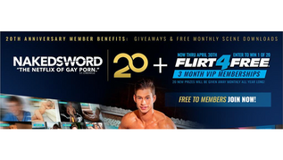 NakedSword Unveils Member Giveaways for 20-Year Celebration