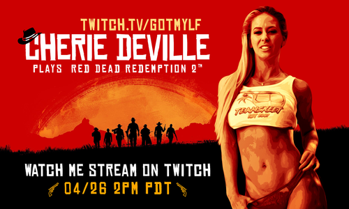 Cherie DeVille Goes Gaming on MYLF.com's Twitch Stream Sunday