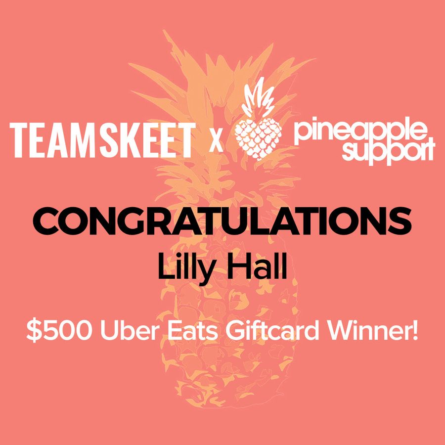 Team Skeet Awards Lilly Hall in Pineapple Support Art Contest