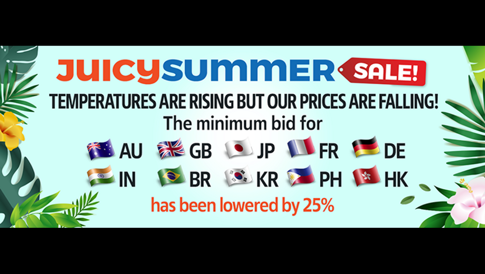 JuicyAds Slashes Bid Minimums for Annual Summer Promo