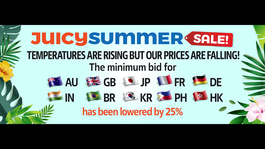 JuicyAds Slashes Bid Minimums for Annual Summer Promo