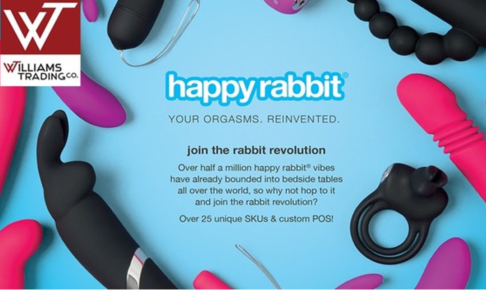 Williams Trading Co. and Lovehoney Launch Promo for Happy Rabbit