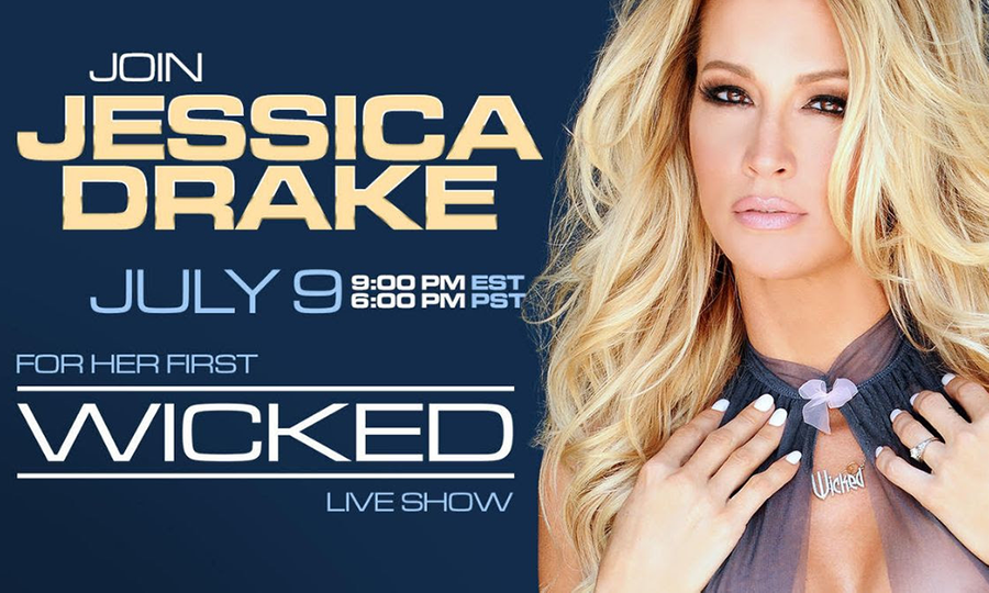 Jessica Drake to Headline Live Show for Wicked.com Members July 9