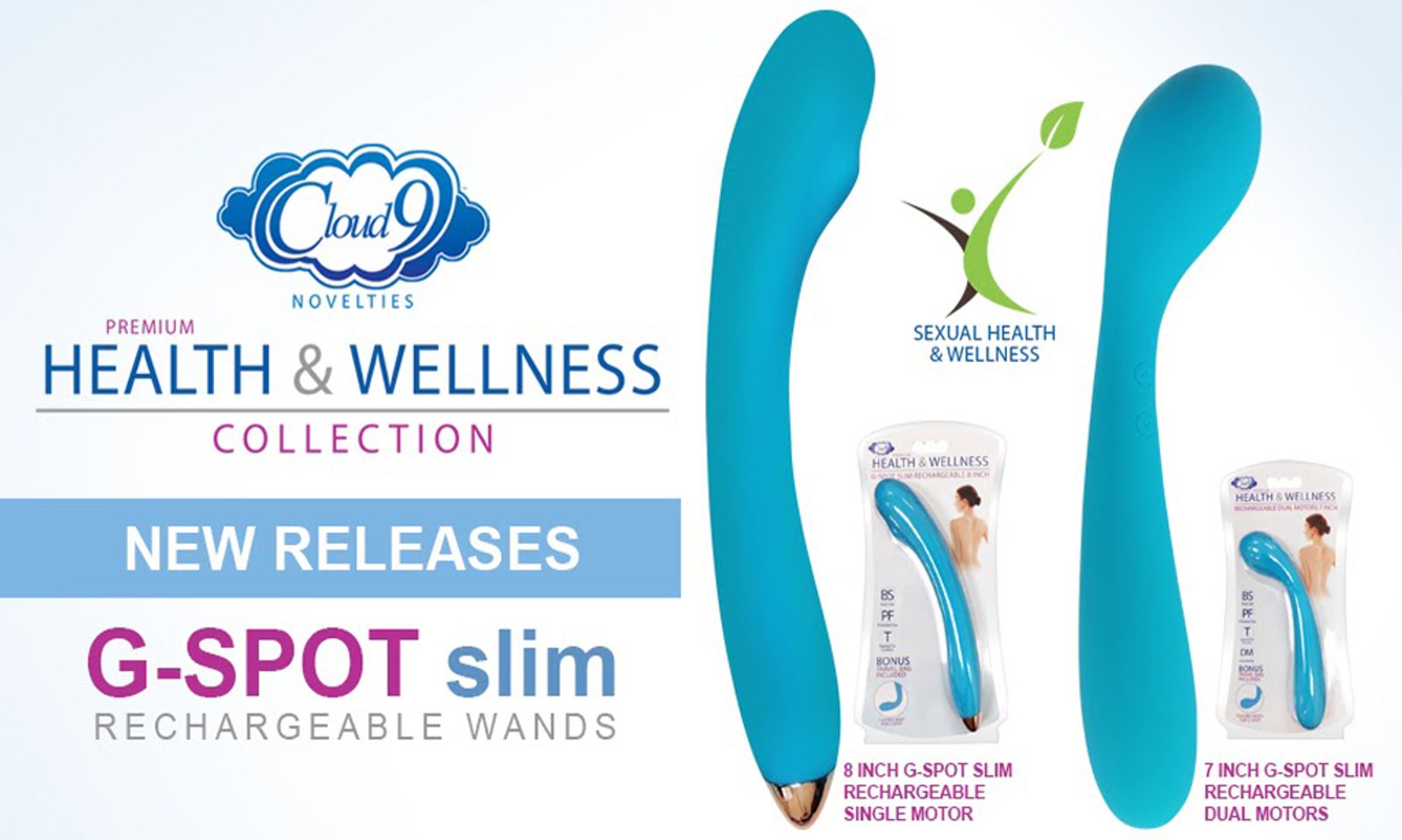 Cloud 9 Novelties Releases New G-Spot Slim Rechargeable Wands